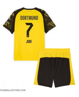 Günstige Borussia Dortmund Jobe Bellingham #7 Heimtrikotsatz Kinder 2025-26 Kurzarm (+ Kurze Hosen)